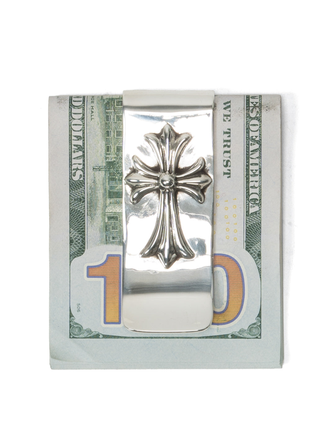 Chrome Hearts Money Clip Cross Silver