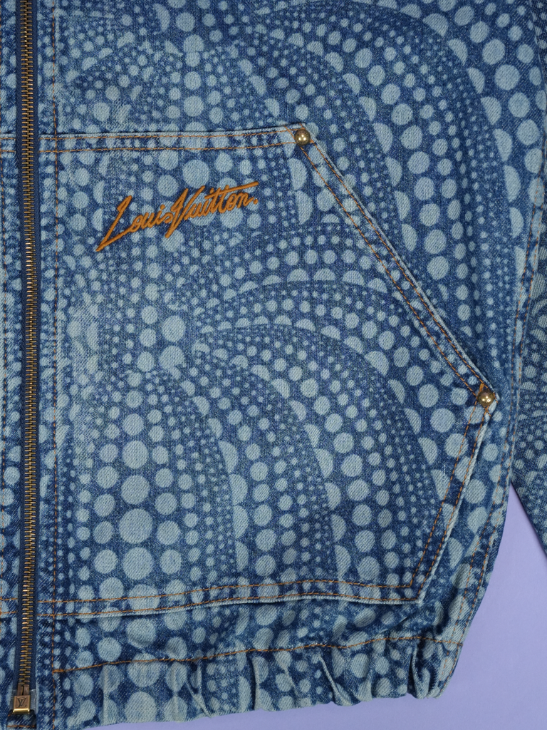 Louis Vuitton / Yayoi Kusama All Over Pumpkin Denim Blouson Blue