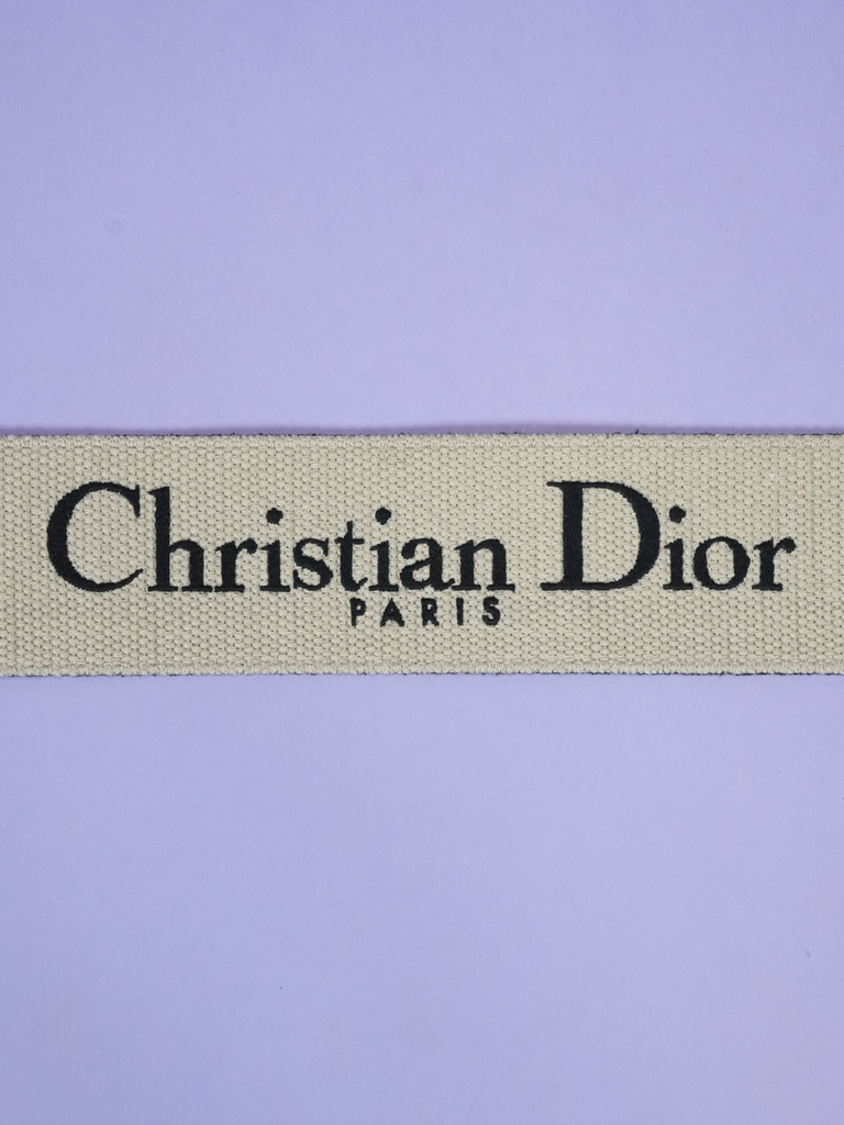 Dior Adjustable Shoulder Embroidery Strap Black