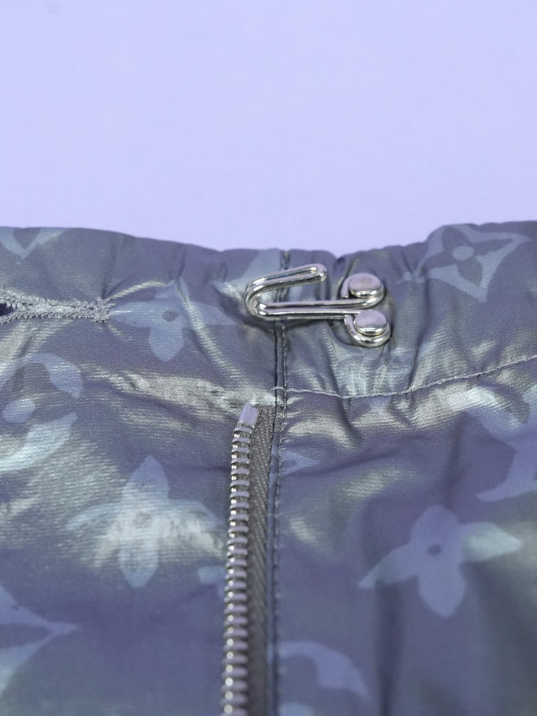 Louis Vuitton Metallic Monogram Lightweight Jogging Pants Silver