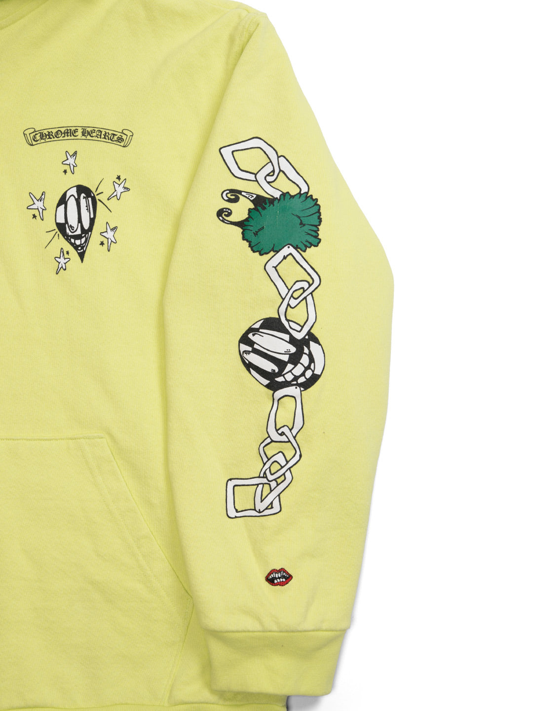 Chrome Hearts Matty Boy Link Zip Up Lime Green