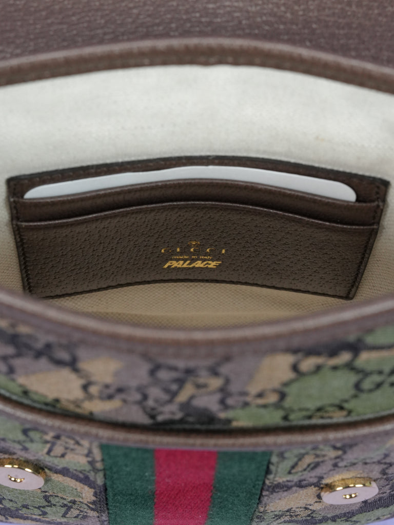 Gucci / Palace Web Canvas GG-P Messenger Bag