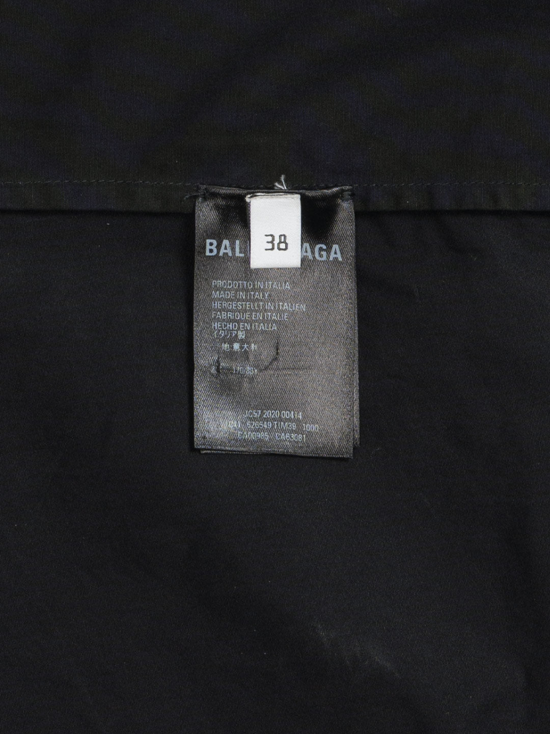 Balenciaga BLNCG News 24/7 Button Shirt Black