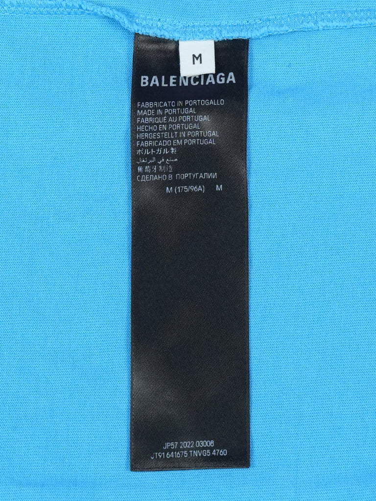 Balenciaga Political Campaign T-Shirt Blue