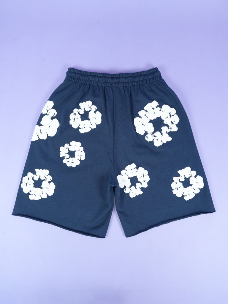 Denim Tears The Cotton Wreath Shorts Navy