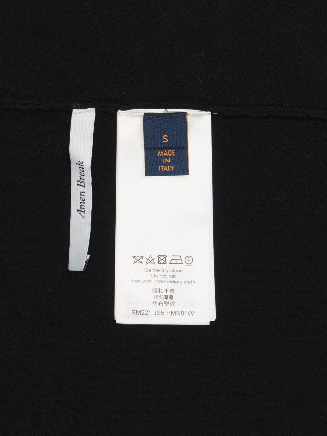 Louis Vuitton Round Neck Short Sleeve Black