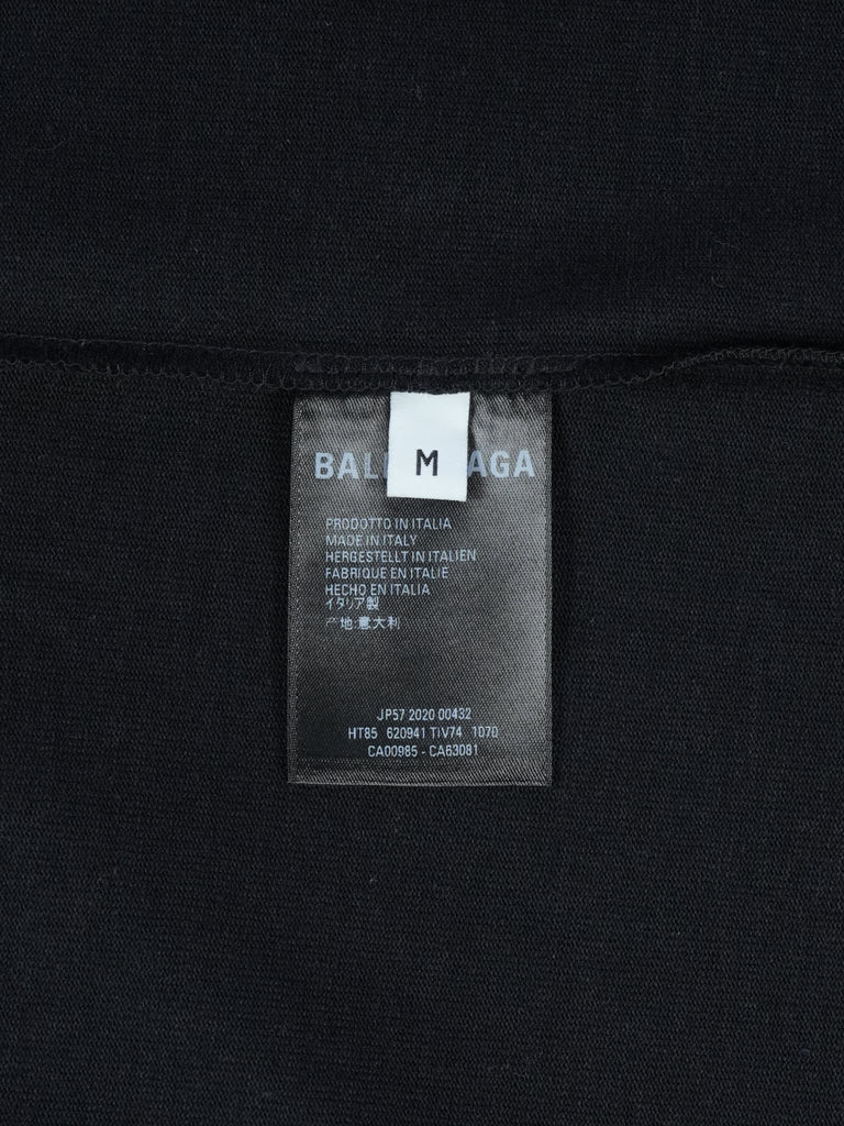 Balenciaga Crew Logo T-Shirt Black