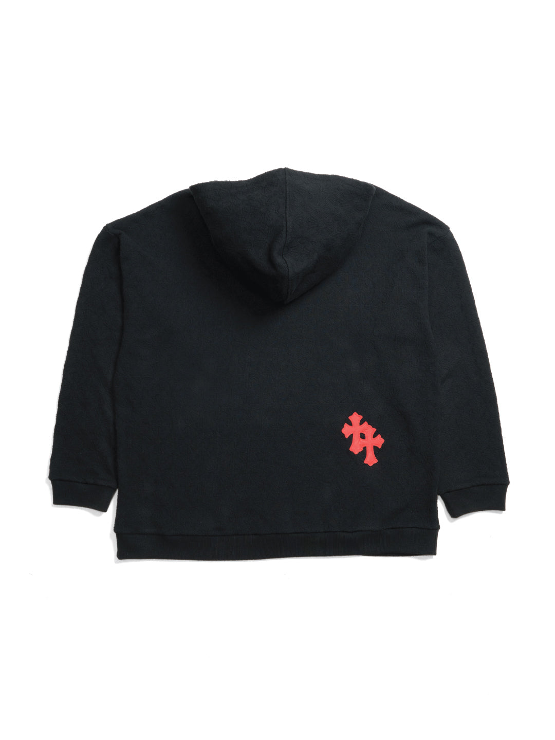 Chrome Hearts Cross Patch Hoodie Black/Red