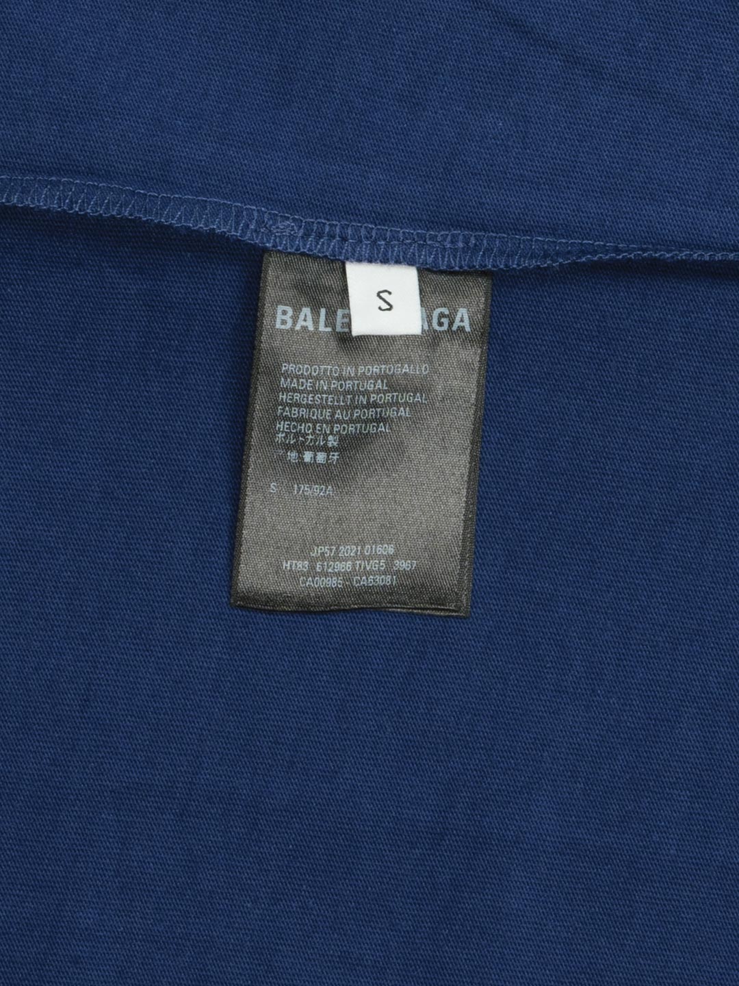 Balenciaga Logo T-Shirt Blue