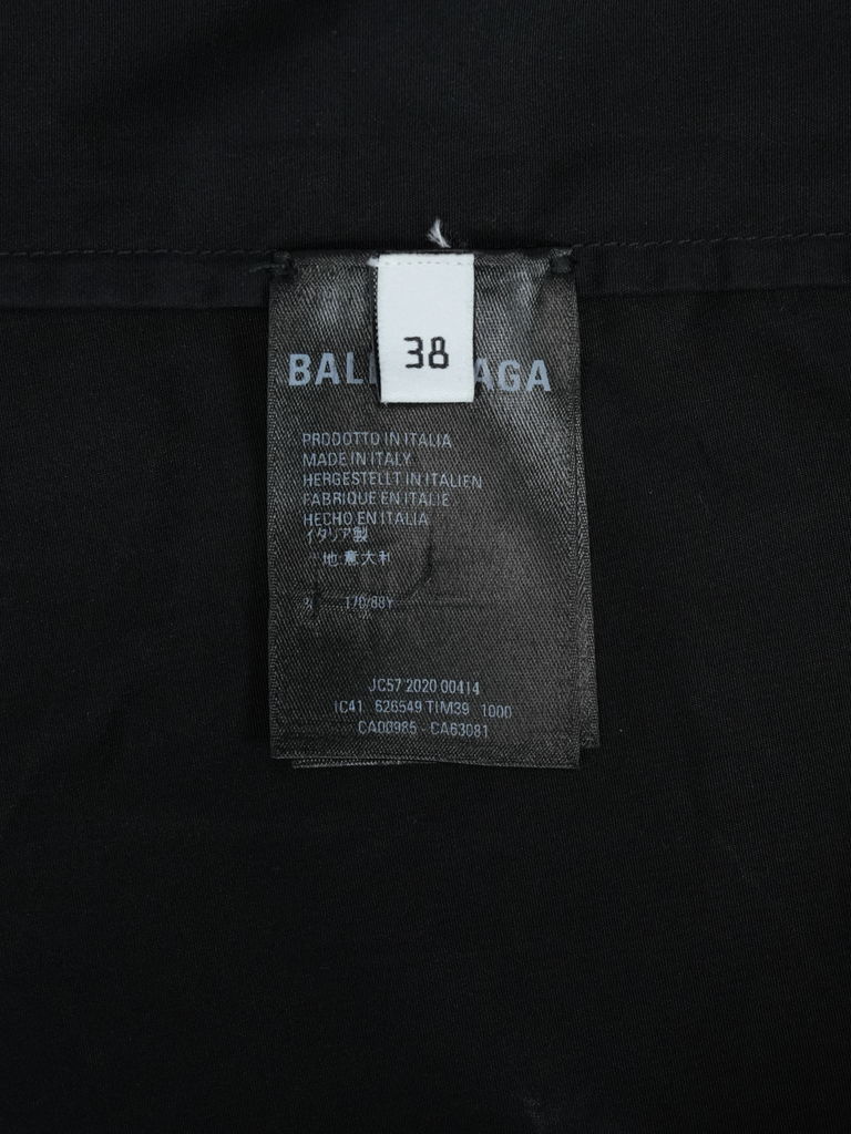 Balenciaga BLNCG News 24/7 Button Shirt Black