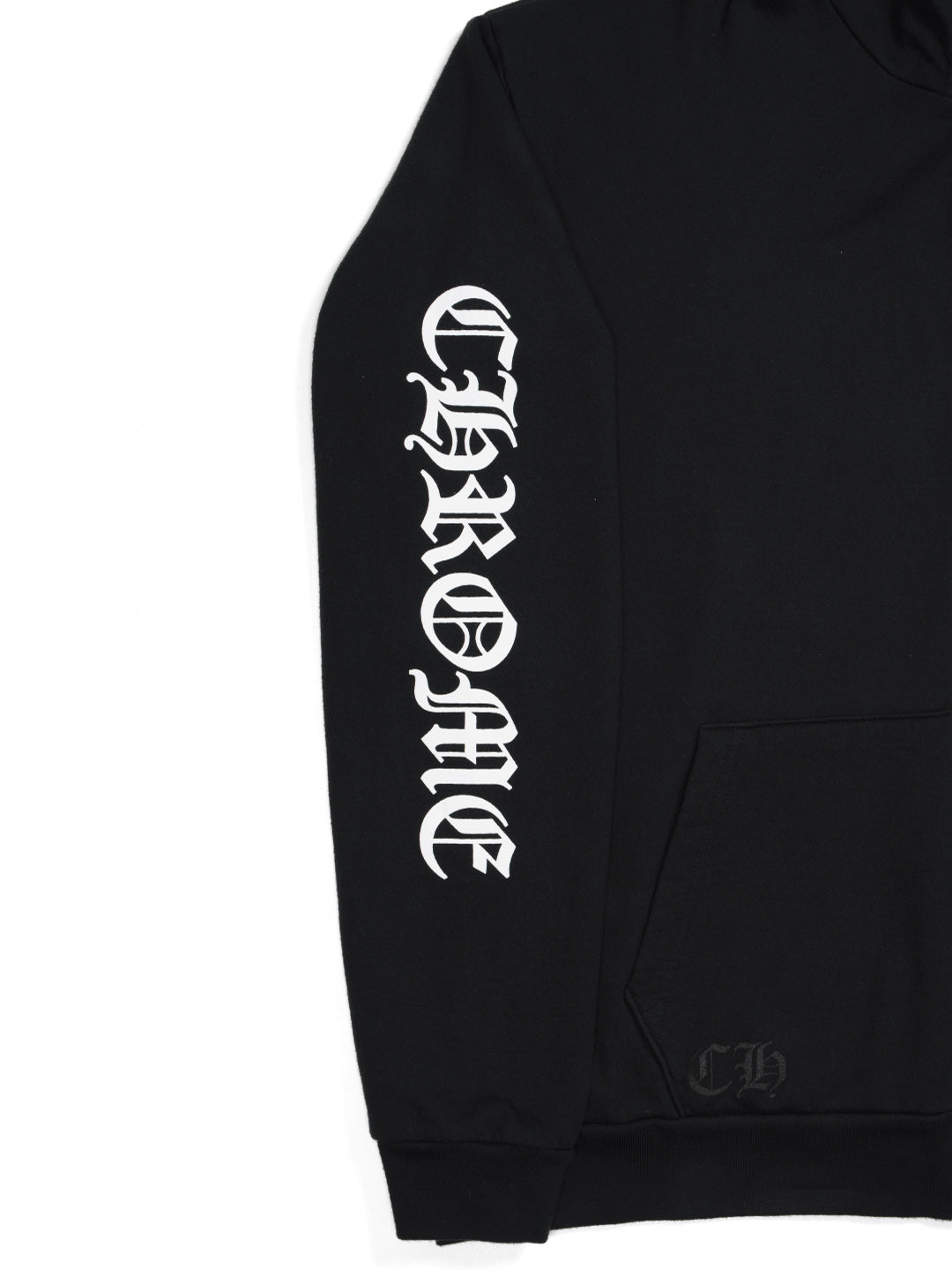 Chrome Hearts Vertical Logo FU Hood Zip Up Hoodie Black