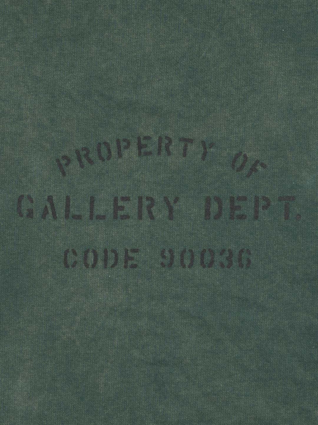 Gallery Dept. / Lanvin Logo Hoodie Paint Marks Green