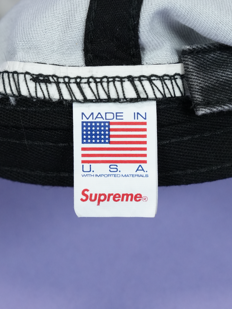 Supreme Pigment Print S Logo 6-Panel (FW22) Black