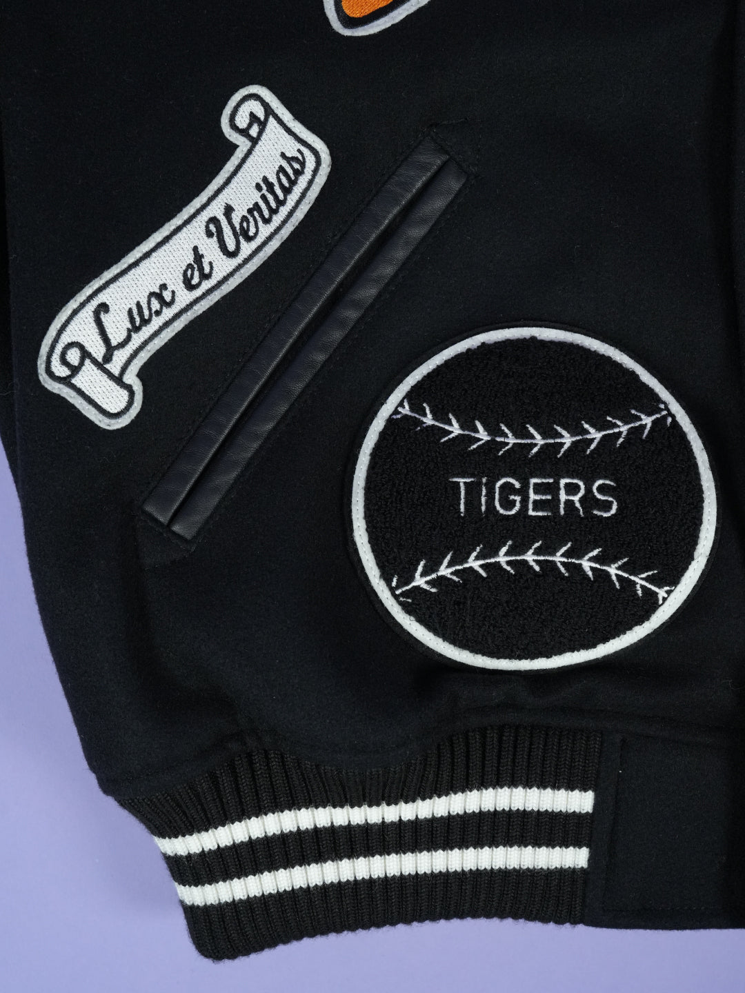 Supreme Tiger Varsity Jacket Black