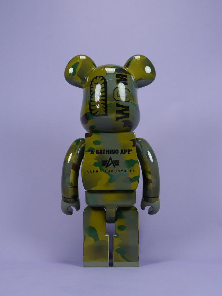 Bape / Bearbrick Alpha Camo Shark 2023