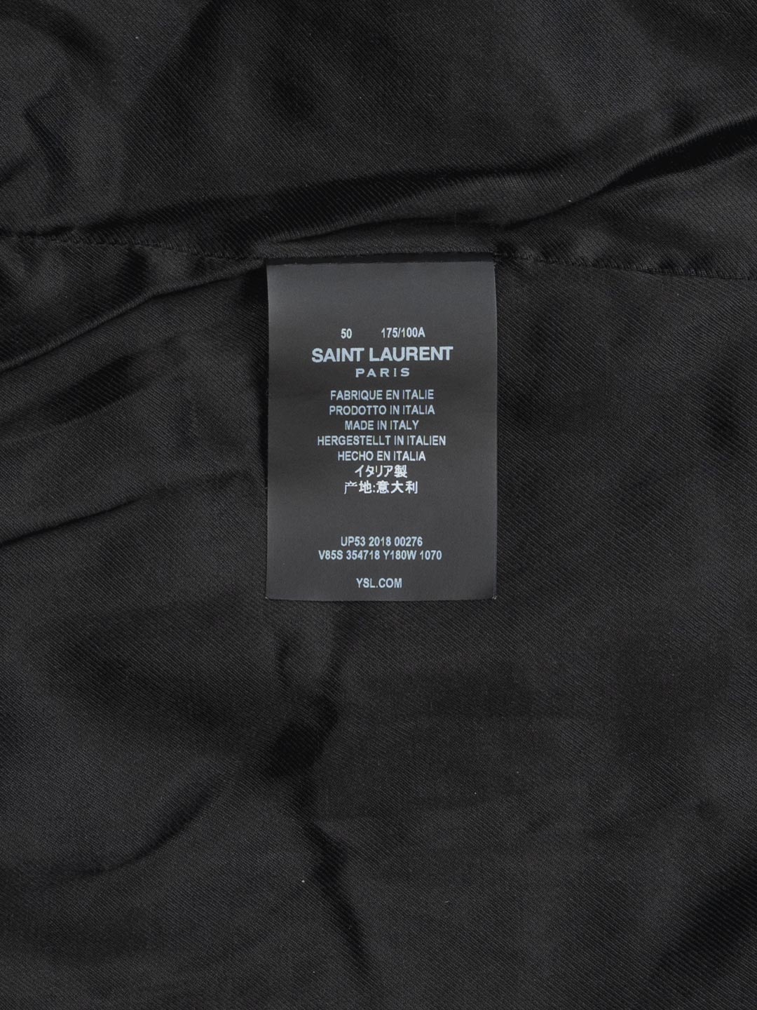 Saint Laurent	Teddy Jacket	Black