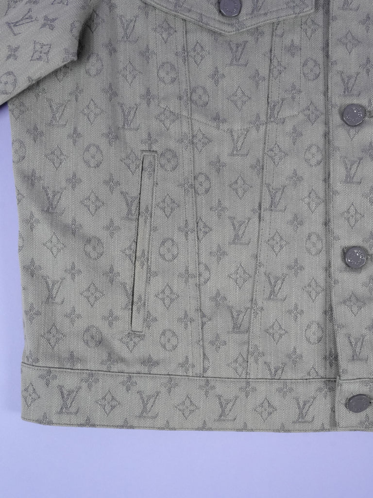 Louis Vuitton Monogram Denim Jacket Grey