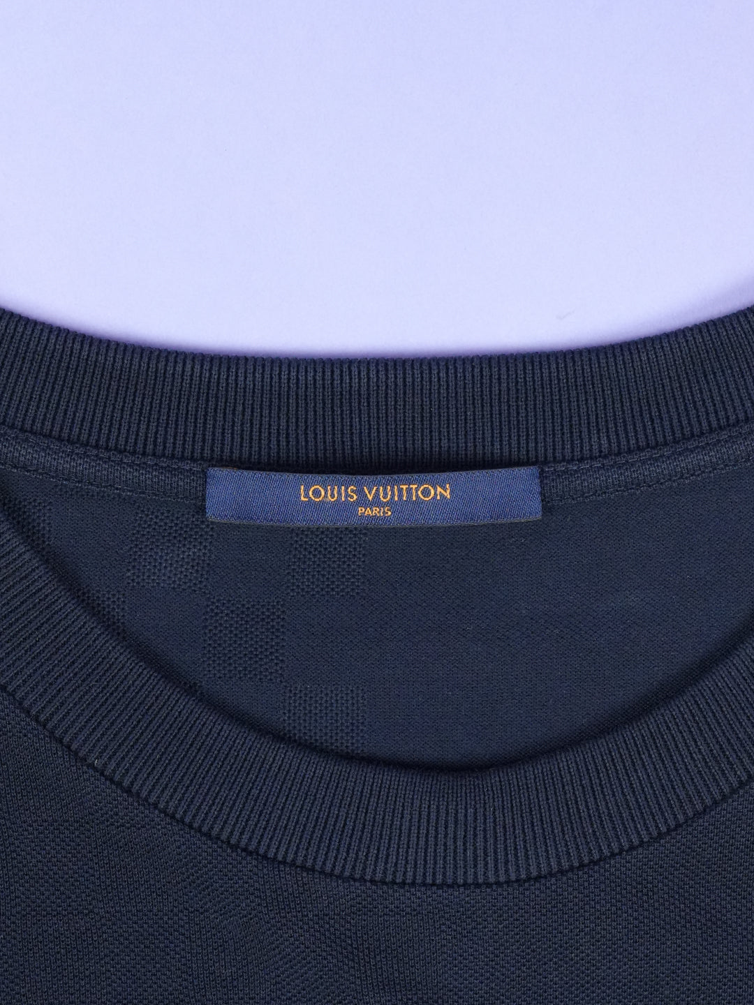 Louis Vuitton	Half Damier Pocket T-Shirt	Blue