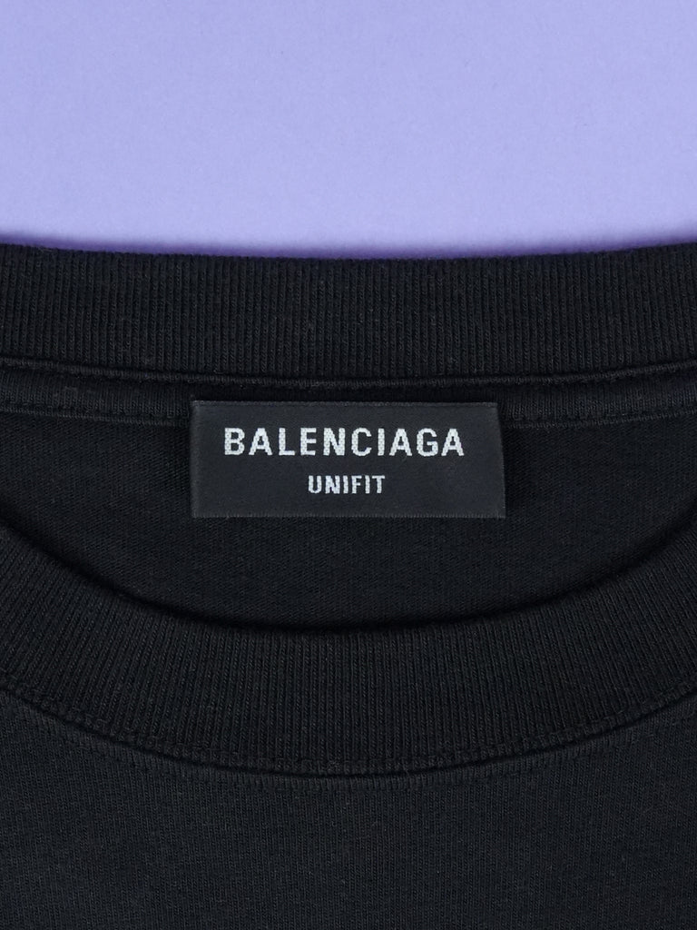 Balenciaga Nasa Space Multi Patch T-Shirt Black