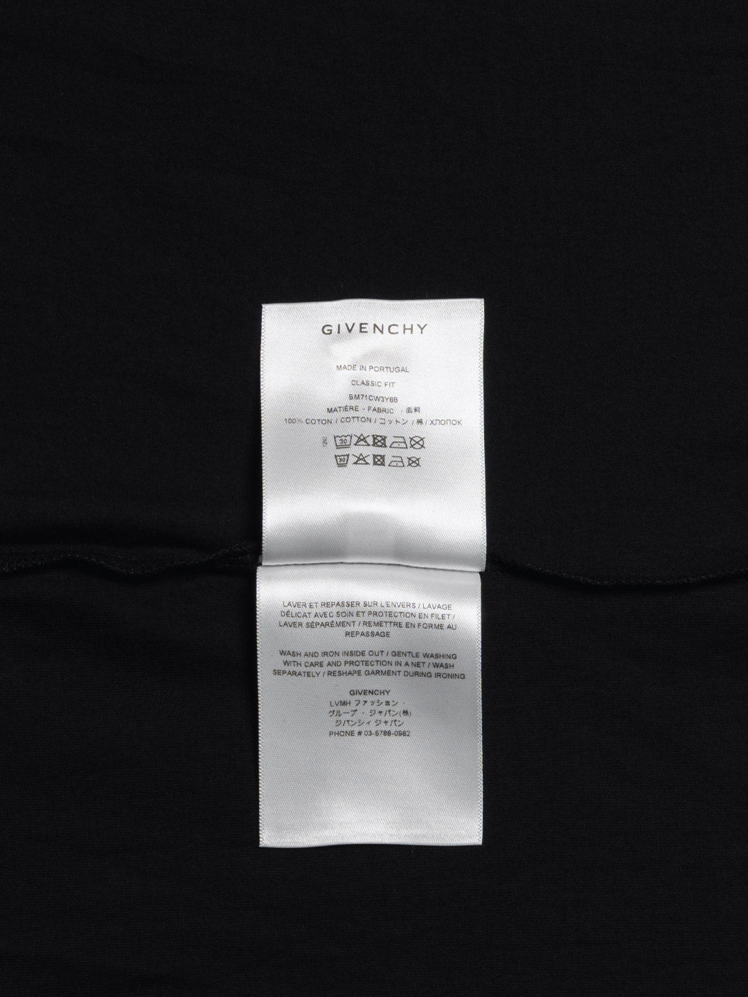 Givenchy College Logo Embroidered T-Shirt Black