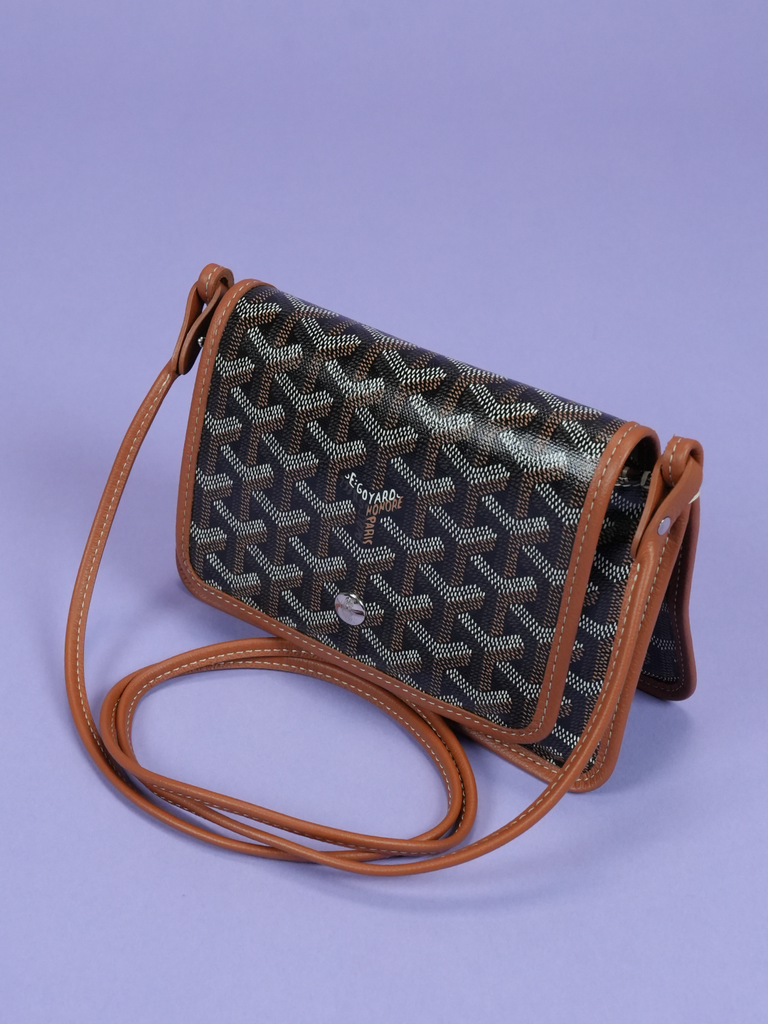 Goyard Plumet Pocket Wallet Black Tan