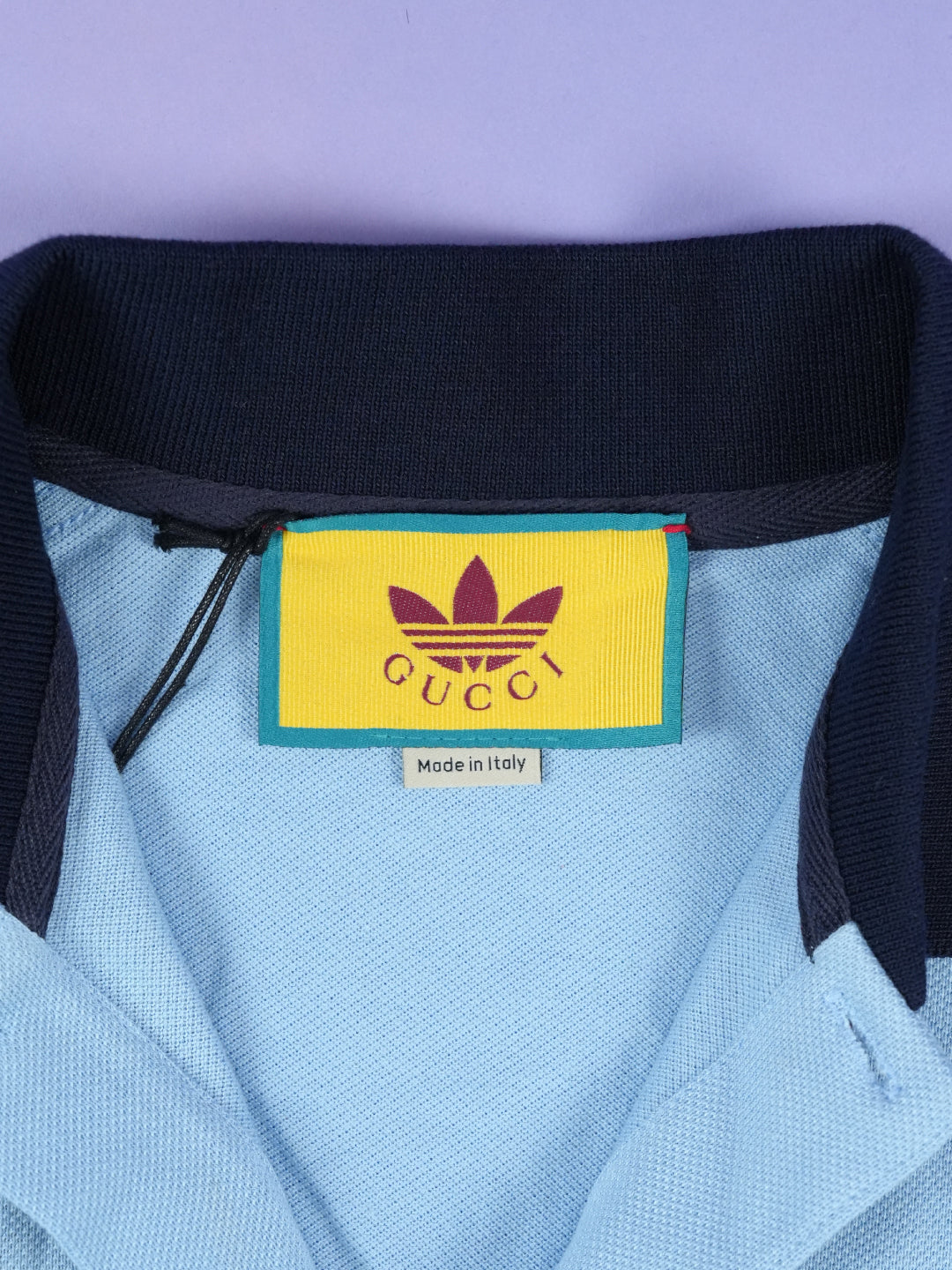 Gucci / Adidas Piquet Polo Shirt Blue