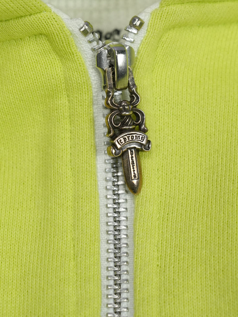 Chrome Hearts Matty Boy Link Zip Up Lime Green