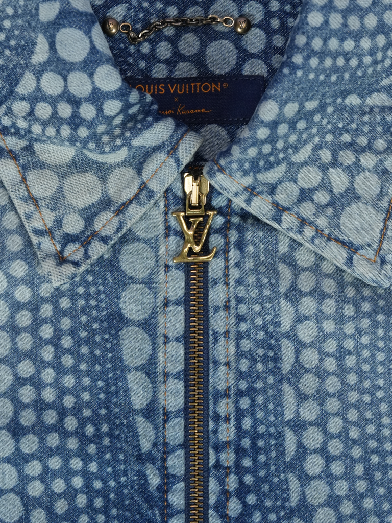 Louis Vuitton / Yayoi Kusama All Over Pumpkin Denim Blouson Blue