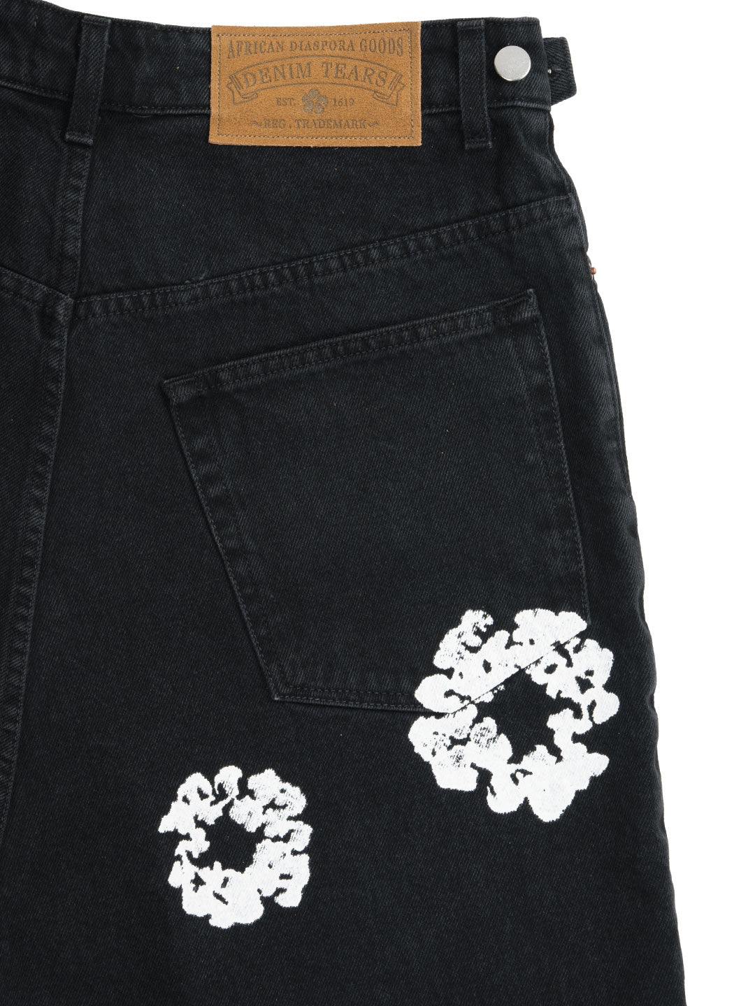 Denim Tears The Cotton Wreath Jean Short Black