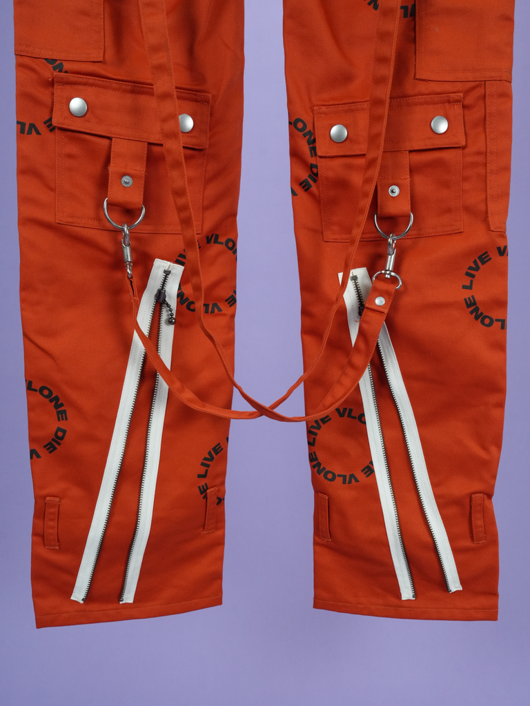 Vlone Bondage Pants Orange (Sign by ASAP Bari)