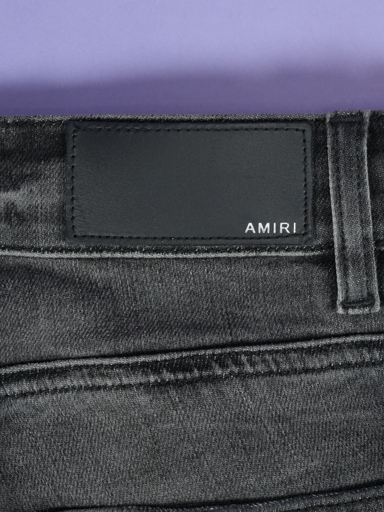 Amiri MX1 Bandana Jeans Black