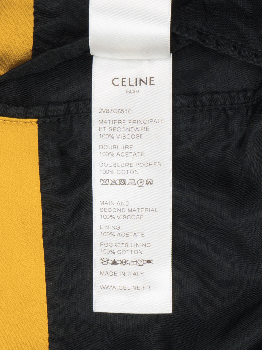 Celine The Dancing Kid Teddy Jacket Yellow