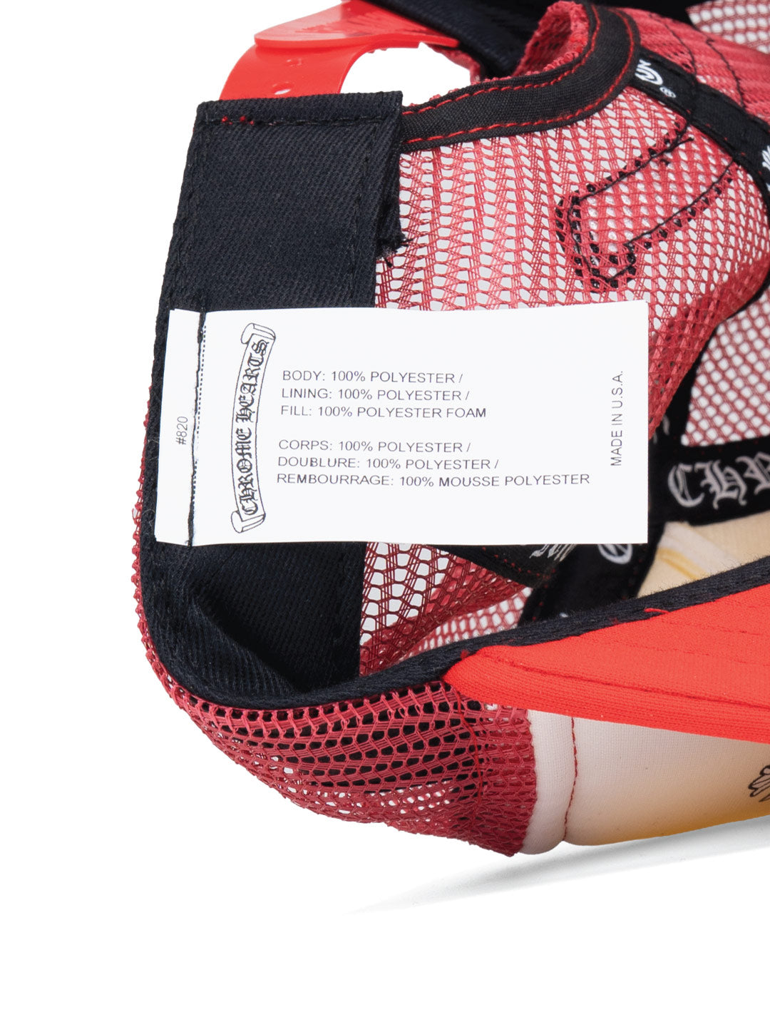 Multi Color Cross Trucker Hat Red/White