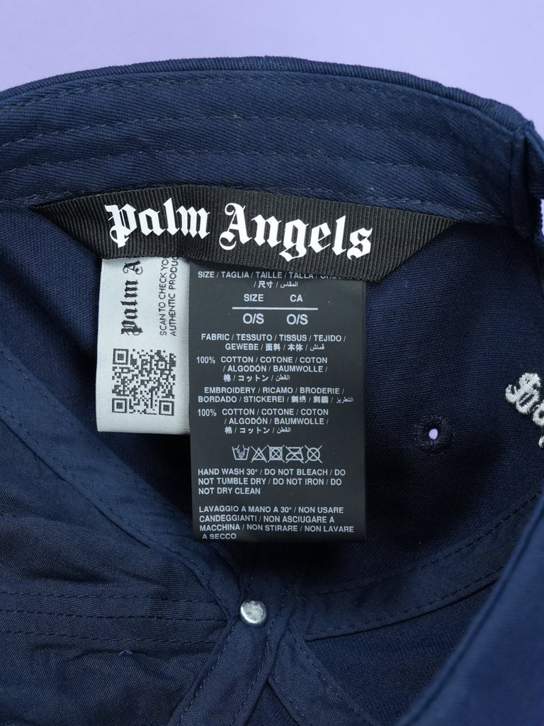 Palm Angels Logo Cap Navy