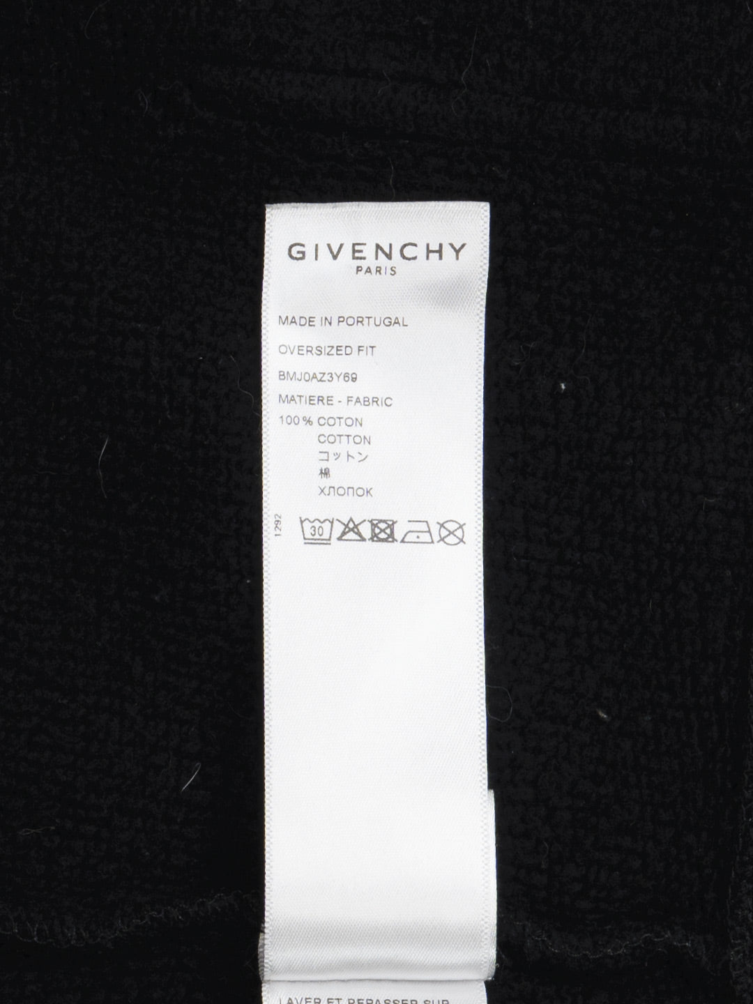 Givenchy Padlock Detail Zip Up Hoodie Black