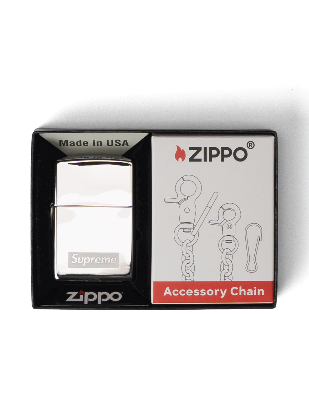 Supreme / Zippo Chain Silver