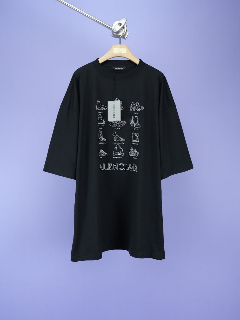 Balenciaga Icons XL T-Shirt Black