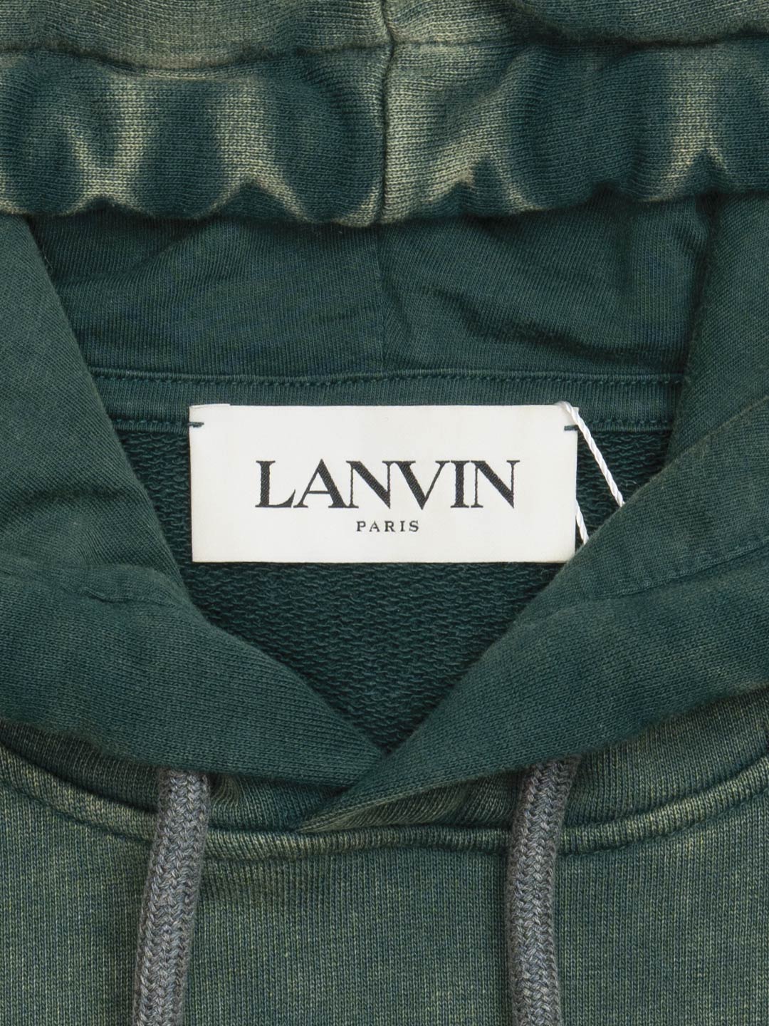 Gallery Dept. / Lanvin Logo Hoodie Paint Marks Green