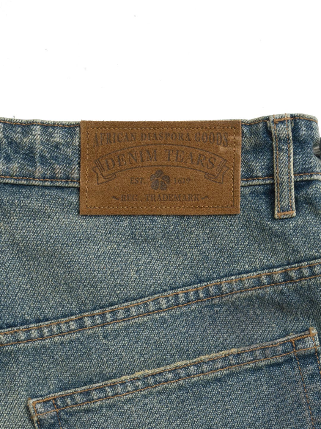 Denim Tears The Cotton Wreath Jean Short Dirty Wash