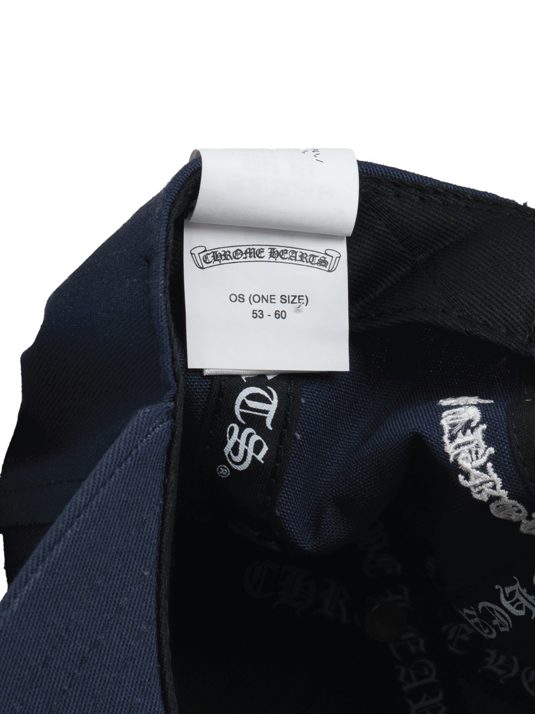 Chrome Hearts CH Baseball Cap Navy/White