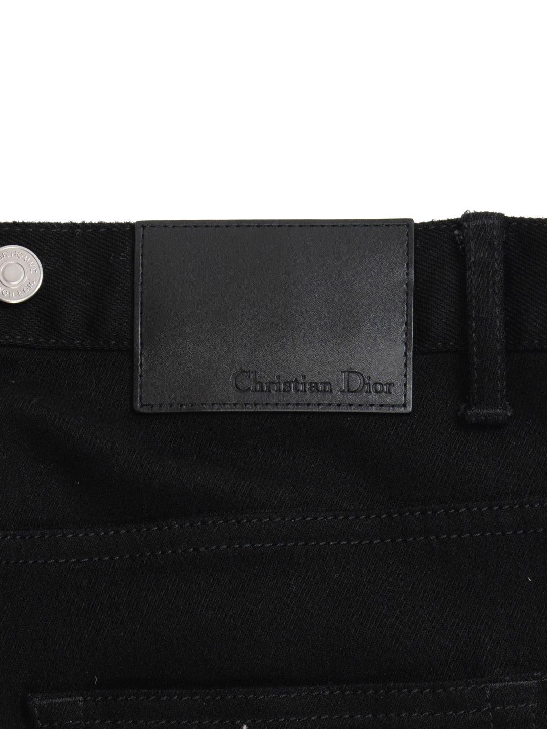 Bee Embroidery Jeans Black