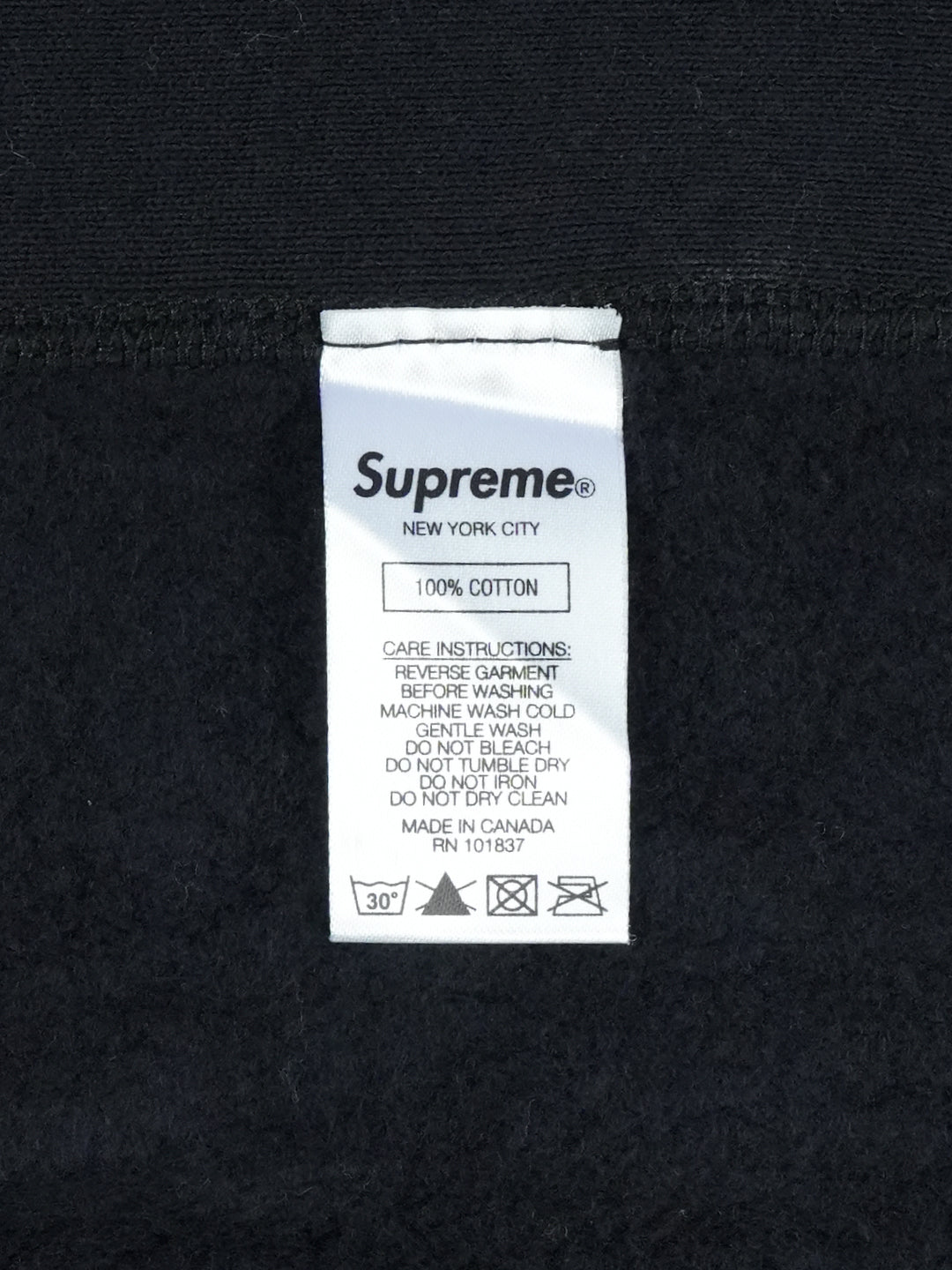 Supreme / Swarovski Box Logo Hooded Sweatshirt Black