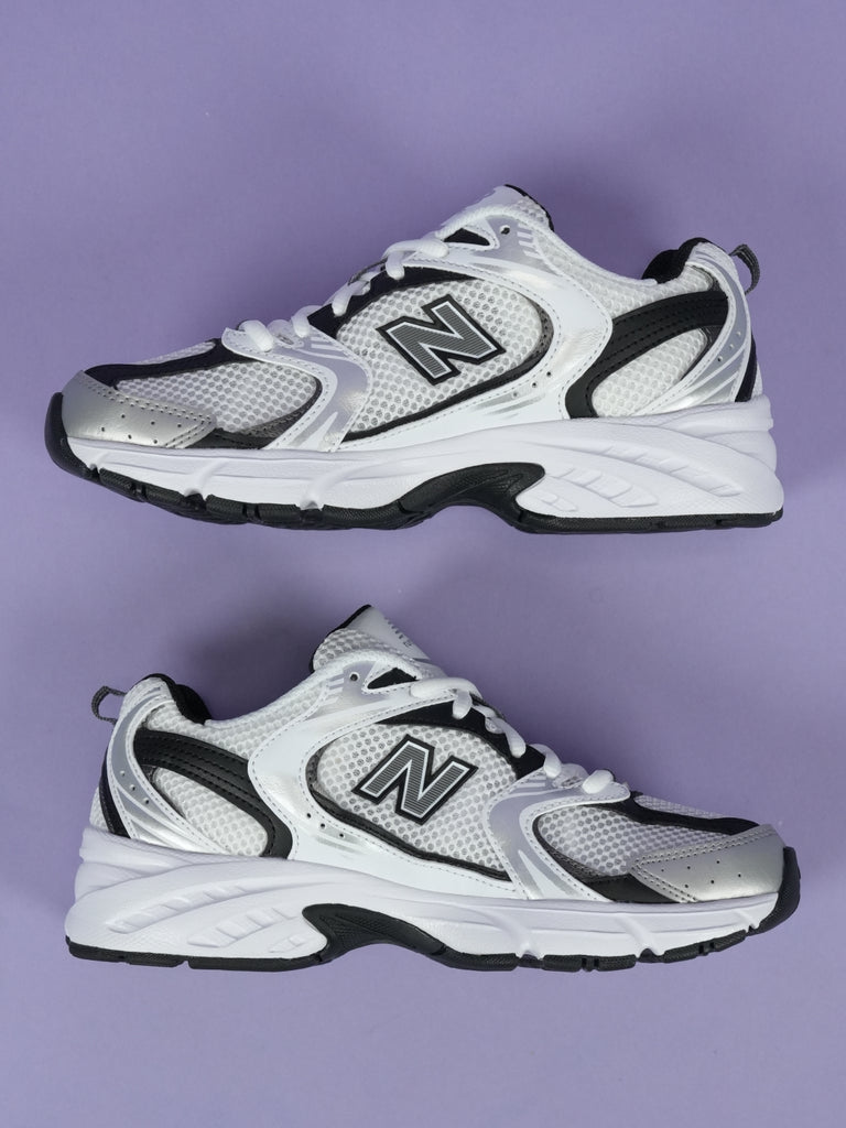 New Balance 530 White Silver Metallic Black