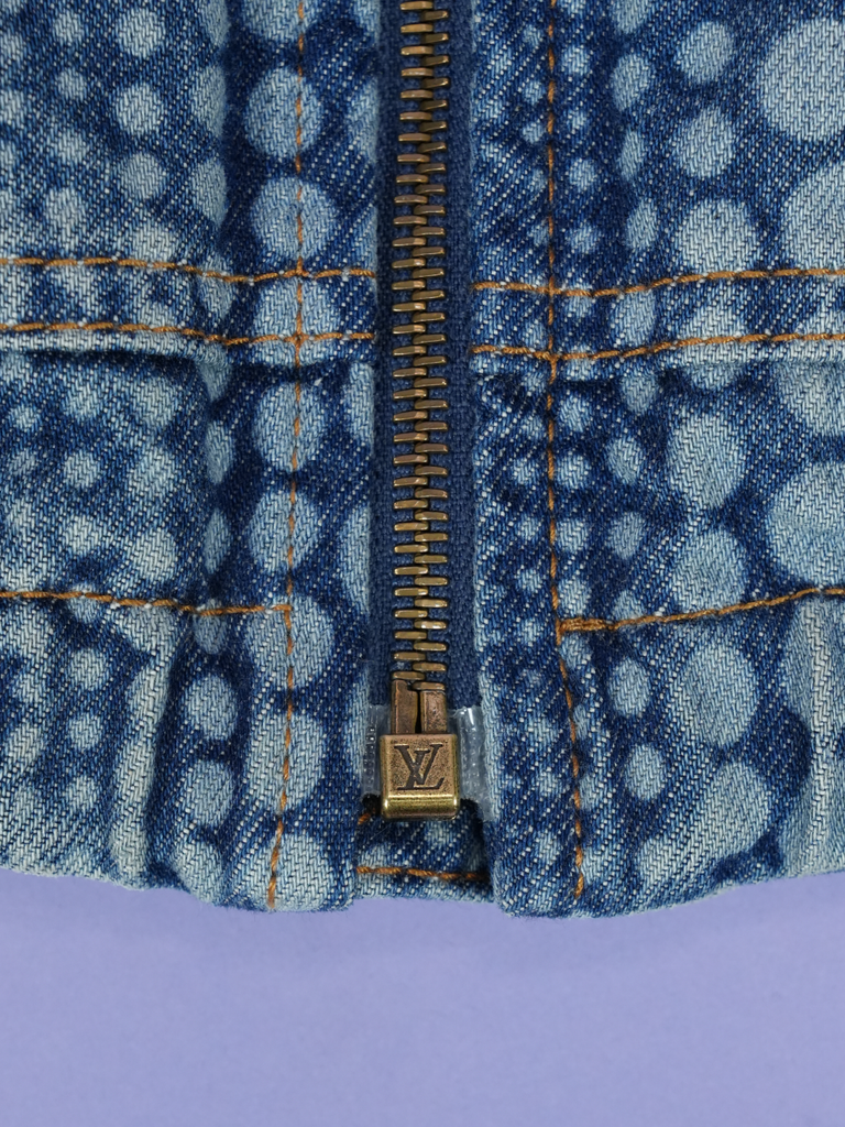 Louis Vuitton / Yayoi Kusama All Over Pumpkin Denim Blouson Blue