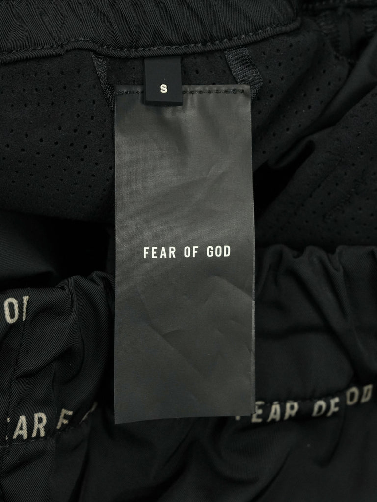 Fear of God All Over Print Baggy Nylon Pants Black