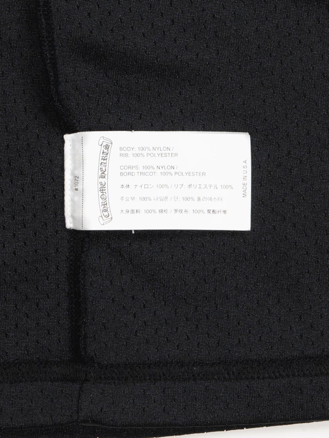 Chrome Hearts Mesh Stadium L/S Jersey Black