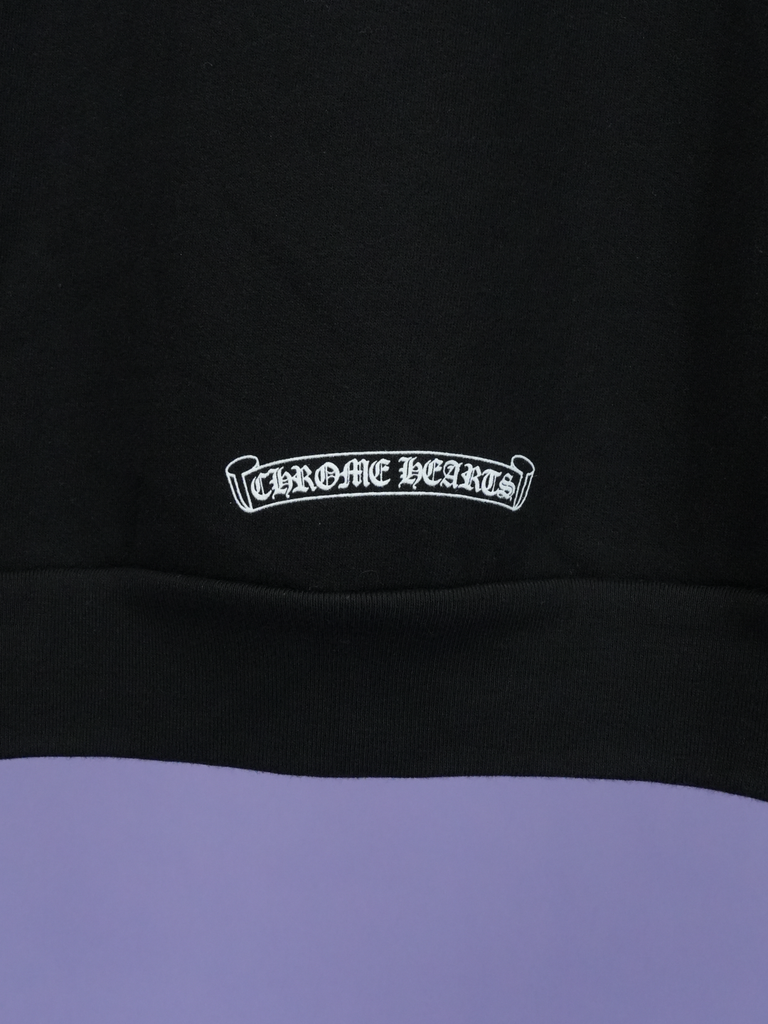 Chrome Hearts Flame Sleeve Hoodie Black