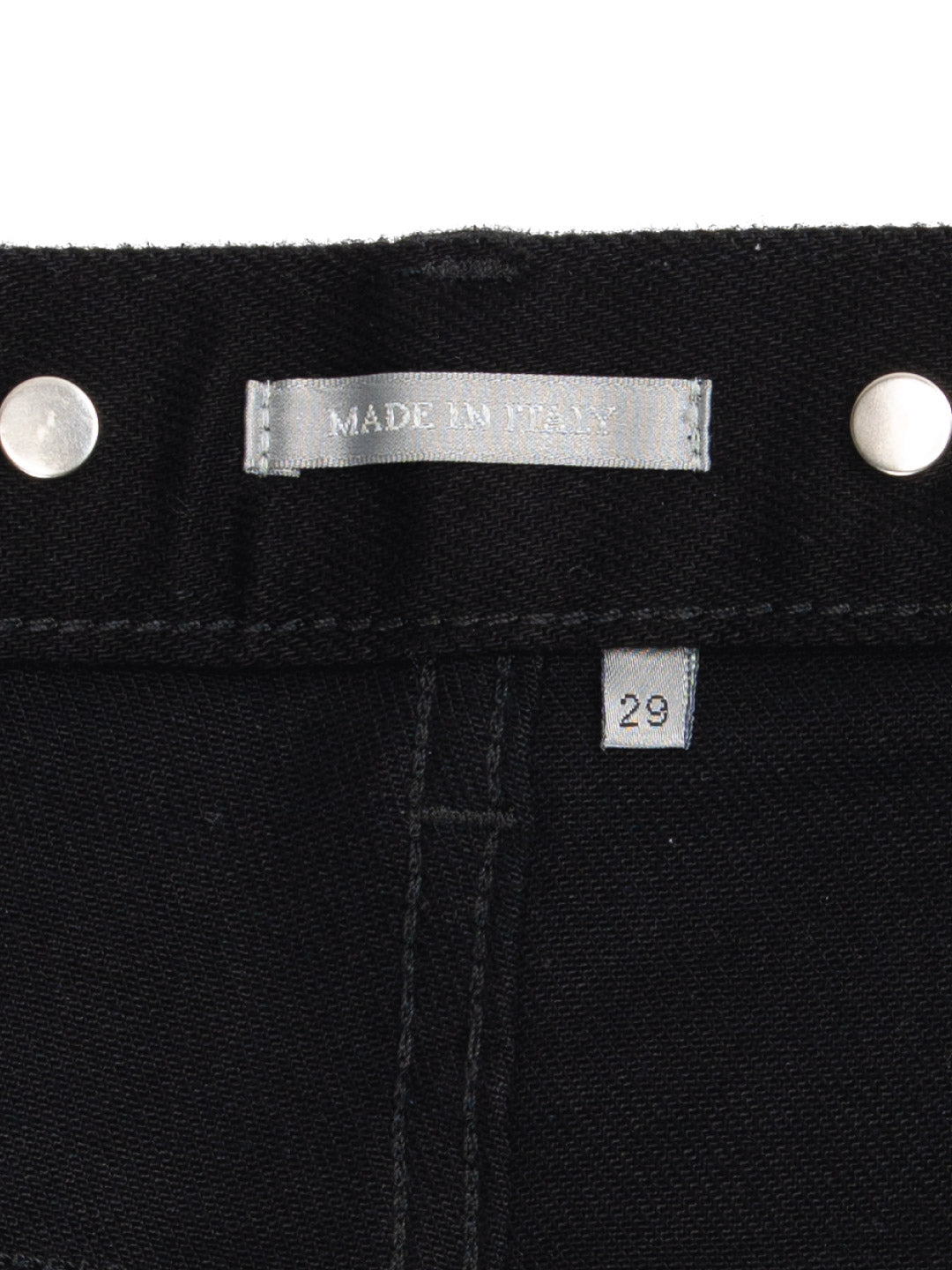Bee Embroidery Jeans Black