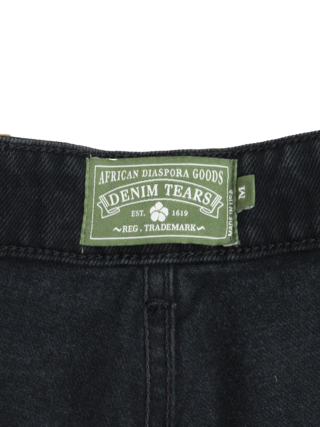 Denim Tears The Cotton Wreath Jean Short Black