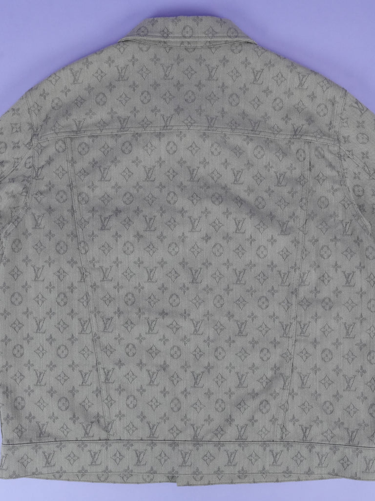 Louis Vuitton Monogram Denim Jacket Grey